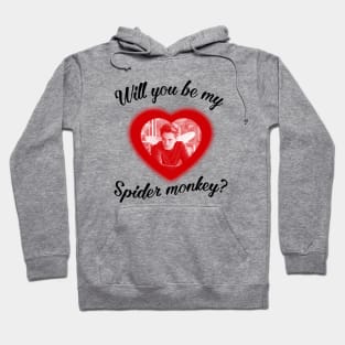 Will you be my spider monkey  Twilight Movie white Hoodie